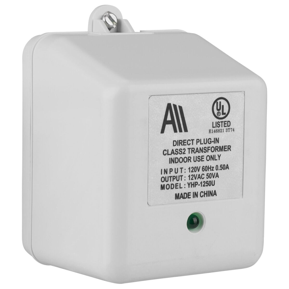 Universal YHP1250U 12 VAC 50VA PlugIn Wall Transformer